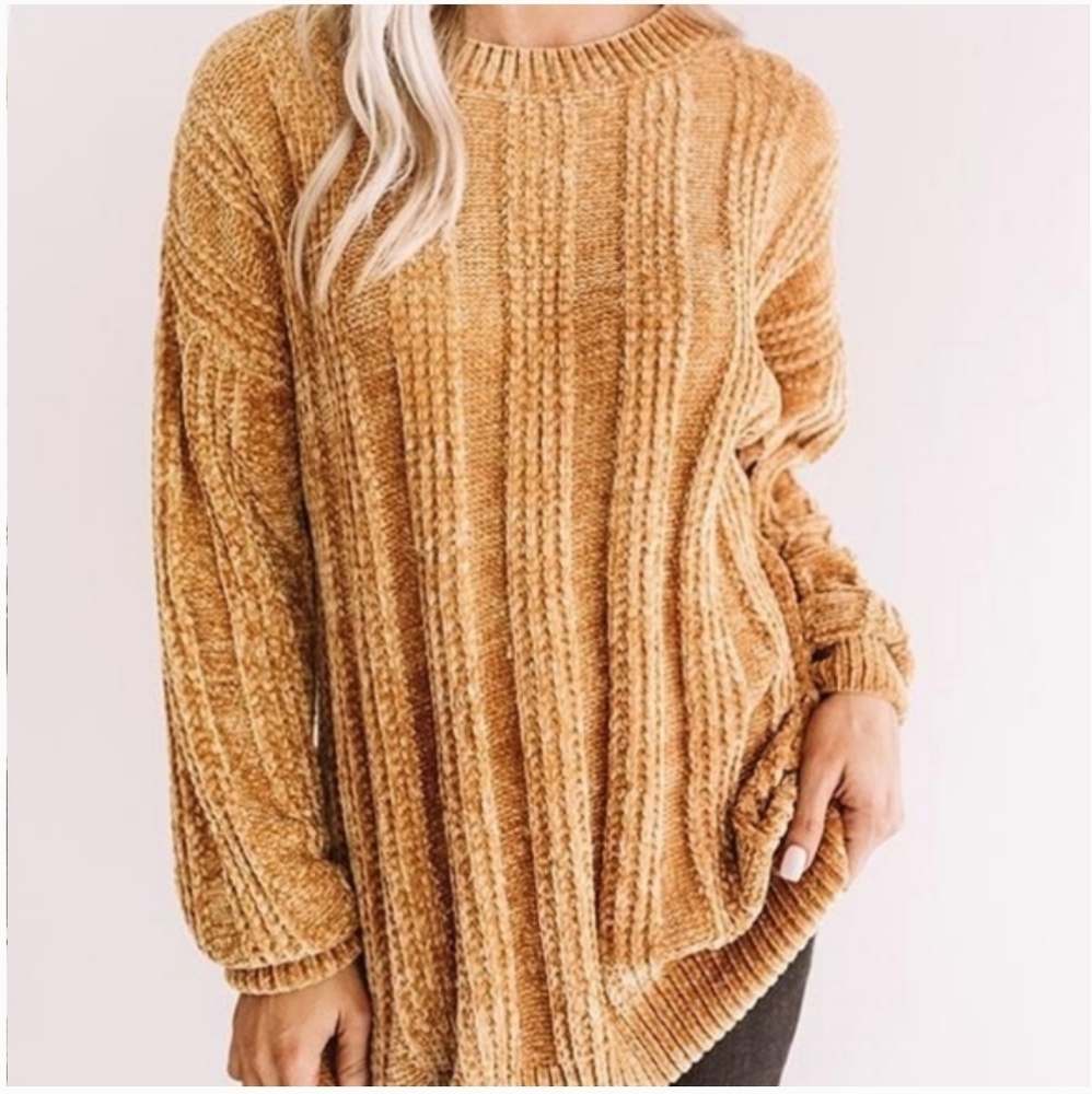 SOLD OUT 61013 Chenille Tunic Sweater - Picture 2 of 5